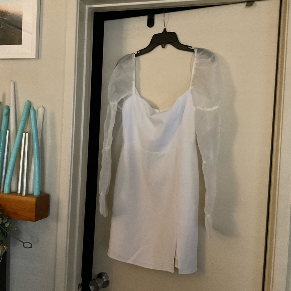 Park & Fifth Off-White Leslie Mini Dress
